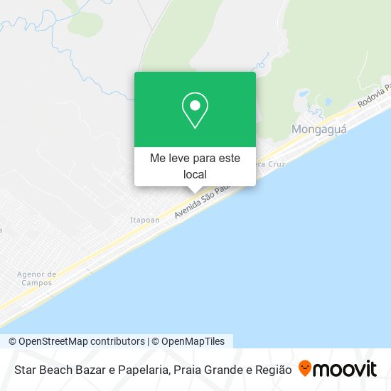 Star Beach Bazar e Papelaria mapa