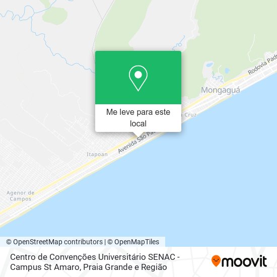 Centro de Convenções Universitário SENAC - Campus St Amaro mapa