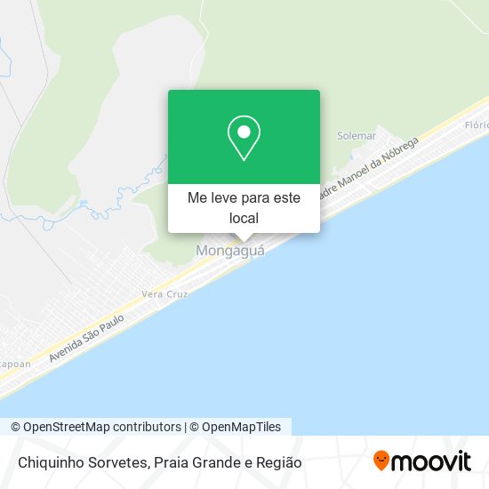 Chiquinho Sorvetes mapa