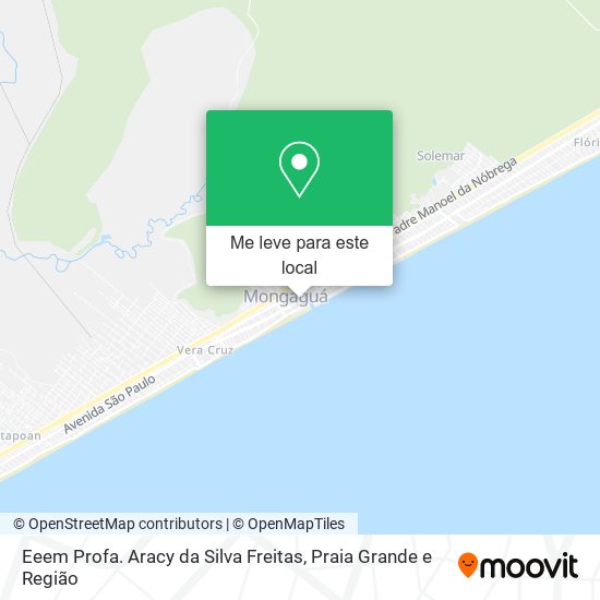 Eeem Profa. Aracy da Silva Freitas mapa