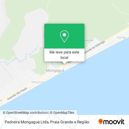 Pedreira Mongaguá Ltda mapa