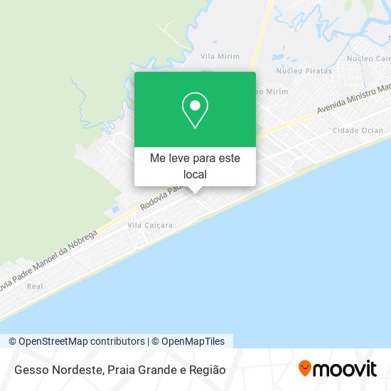 Gesso Nordeste mapa