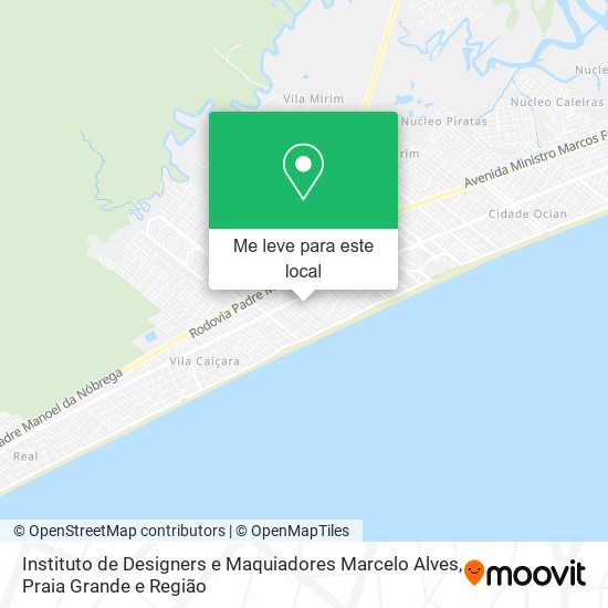 Instituto de Designers e Maquiadores Marcelo Alves mapa