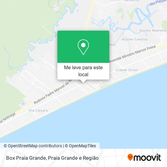Box Praia Grande mapa