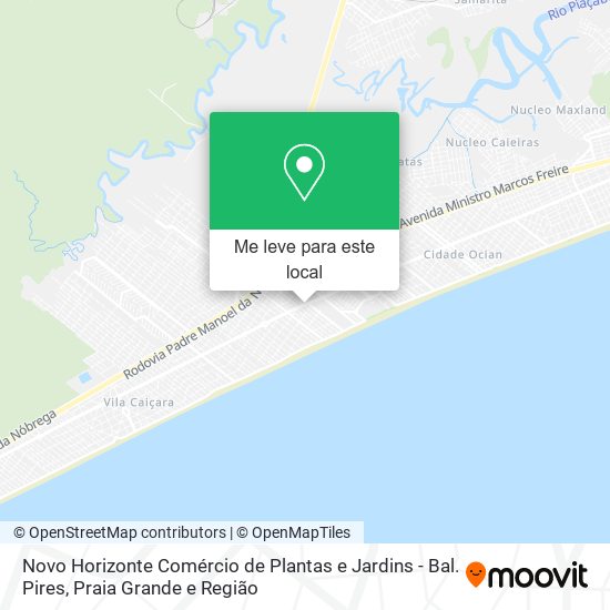 Novo Horizonte Comércio de Plantas e Jardins - Bal. Pires mapa
