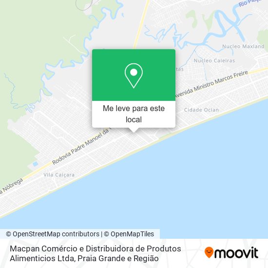 Macpan Comércio e Distribuidora de Produtos Alimenticios Ltda mapa