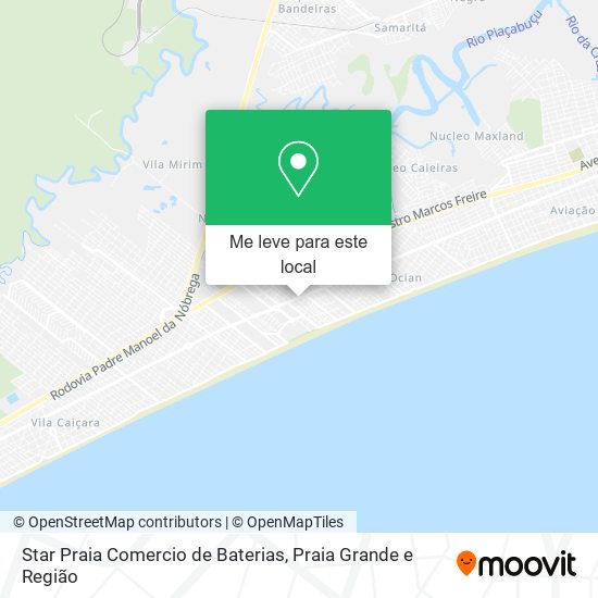 Star Praia Comercio de Baterias mapa