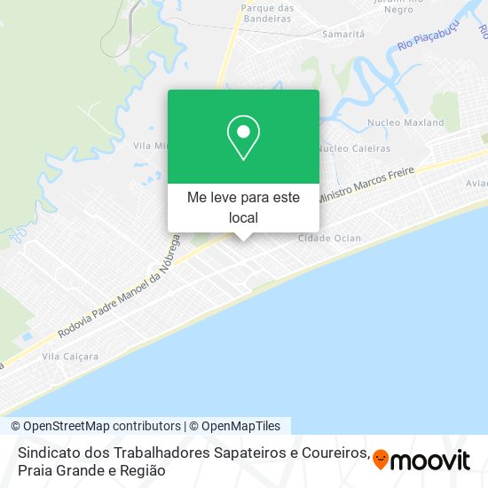 Sindicato dos Trabalhadores Sapateiros e Coureiros mapa