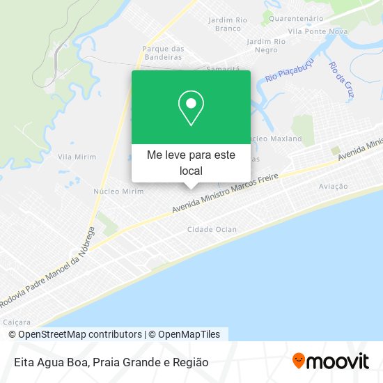 Eita Agua Boa mapa