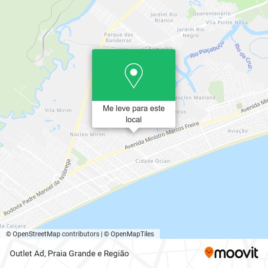Outlet Ad mapa