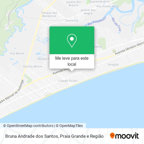 Bruna Andrade dos Santos mapa