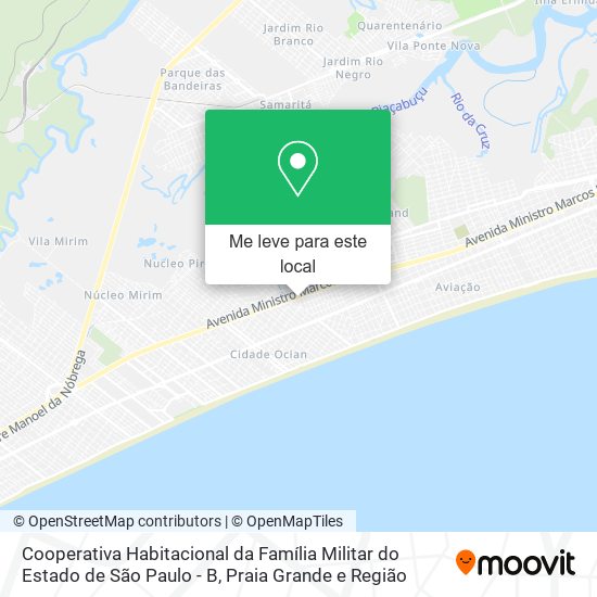 Cooperativa Habitacional da Família Militar do Estado de São Paulo - B mapa