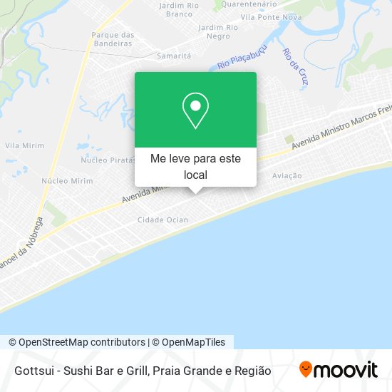 Gottsui - Sushi Bar e Grill mapa