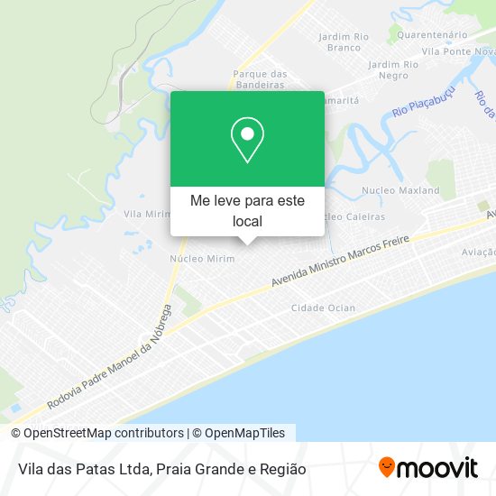 Vila das Patas Ltda mapa