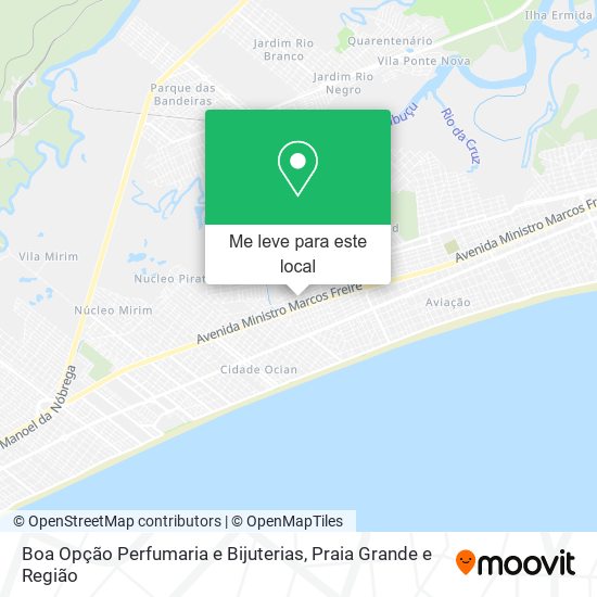 Boa Opção Perfumaria e Bijuterias mapa