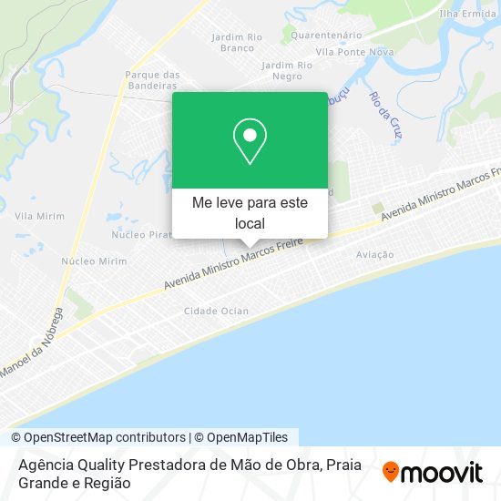 Agência Quality Prestadora de Mão de Obra mapa