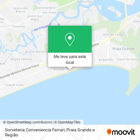 Sorveteria Conveniencia Ferrari mapa