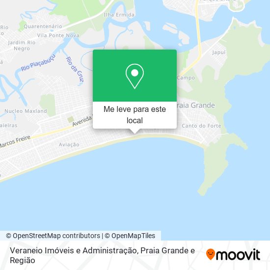 Veraneio Imóveis e Administração mapa