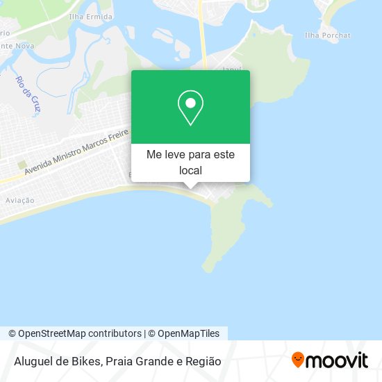 Aluguel de Bikes mapa