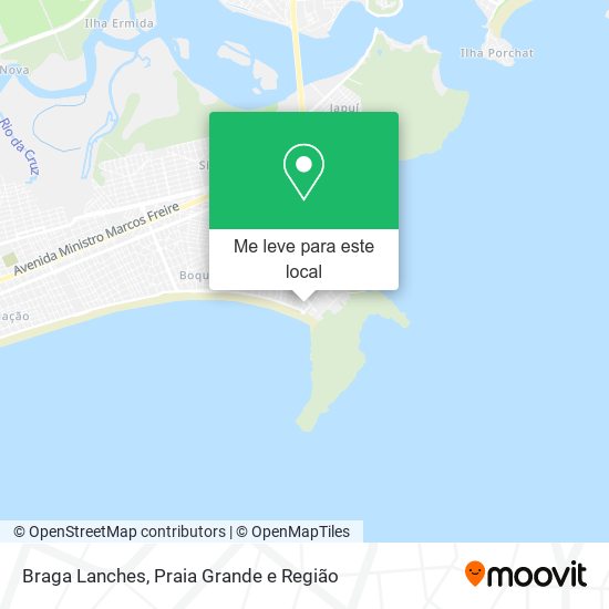 Braga Lanches mapa