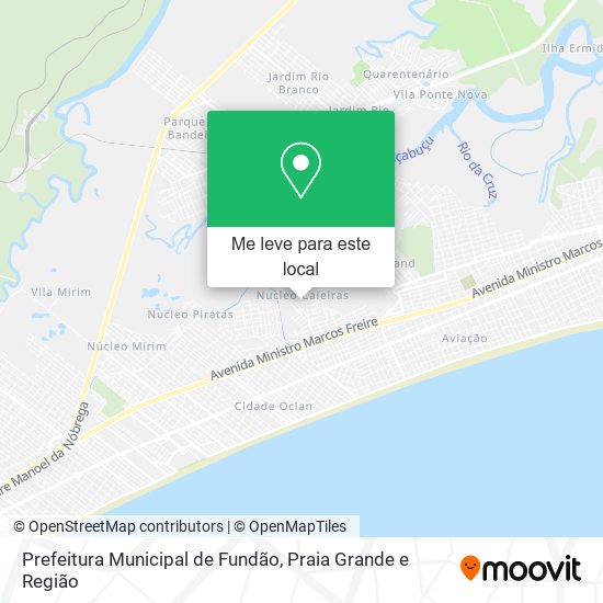 Prefeitura Municipal de Fundão mapa