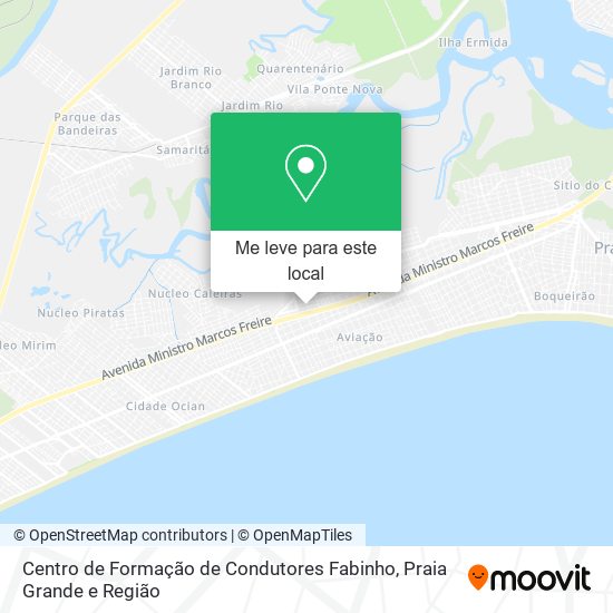 Centro de Formação de Condutores Fabinho mapa