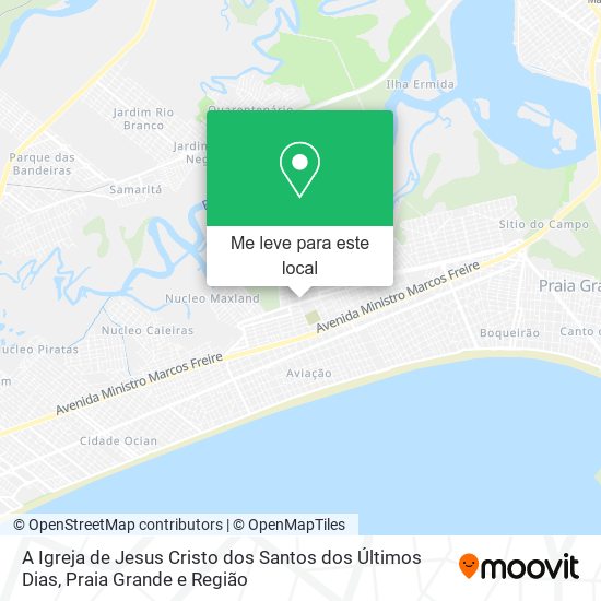 A Igreja de Jesus Cristo dos Santos dos Últimos Dias mapa