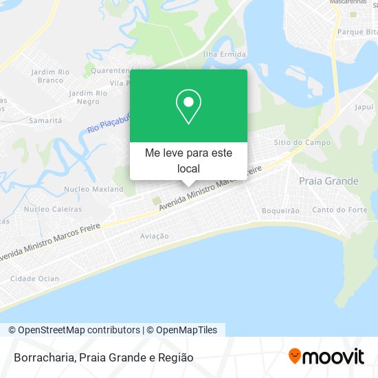 Borracharia mapa