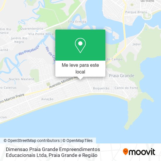 Dimensao Praia Grande Empreendimentos Educacionais Ltda mapa