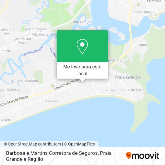 Barbosa e Martins Corretora de Seguros mapa