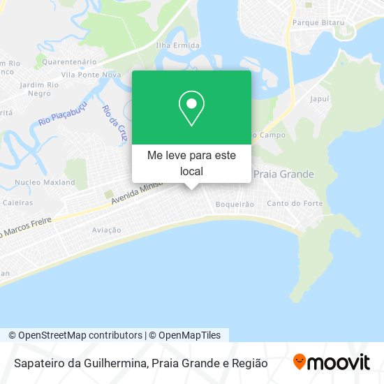 Sapateiro da Guilhermina mapa