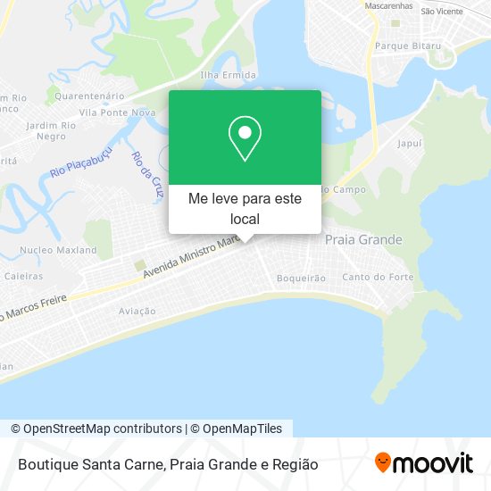 Boutique Santa Carne mapa