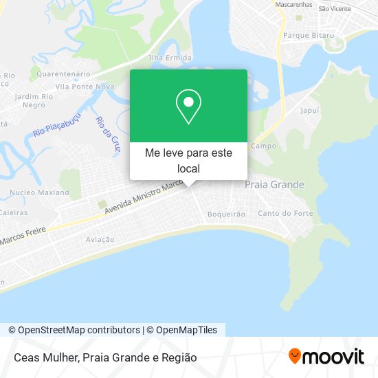 Ceas Mulher mapa