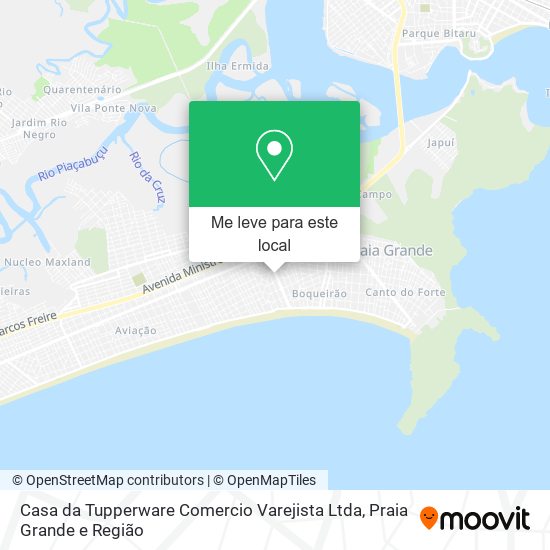 Casa da Tupperware Comercio Varejista Ltda mapa