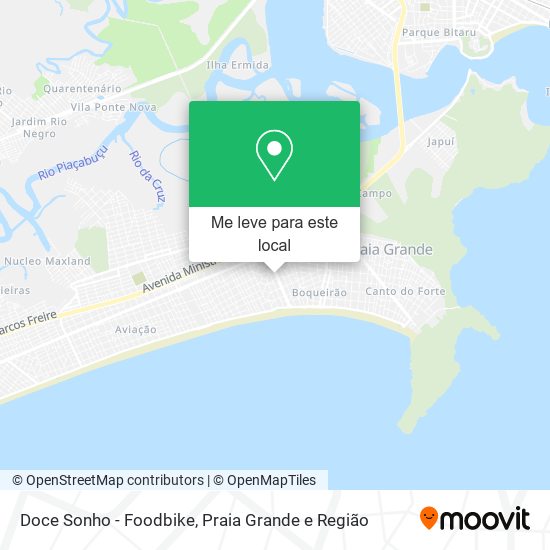 Doce Sonho - Foodbike mapa