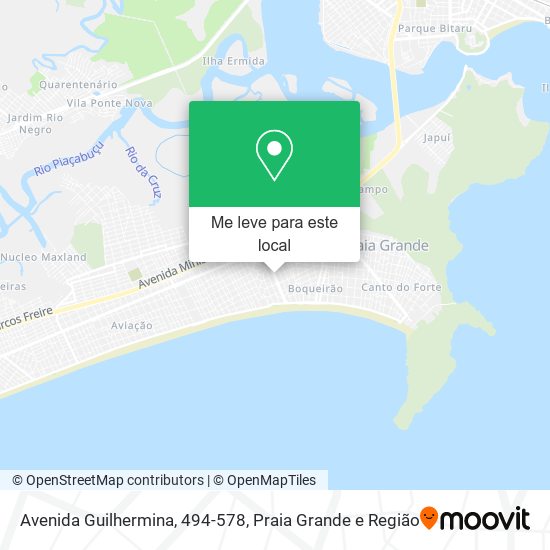 Avenida Guilhermina, 494-578 mapa
