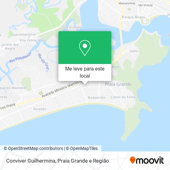 Conviver Guilhermina mapa