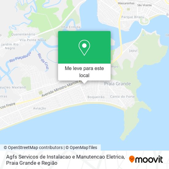 Agfs Servicos de Instalacao e Manutencao Eletrica mapa
