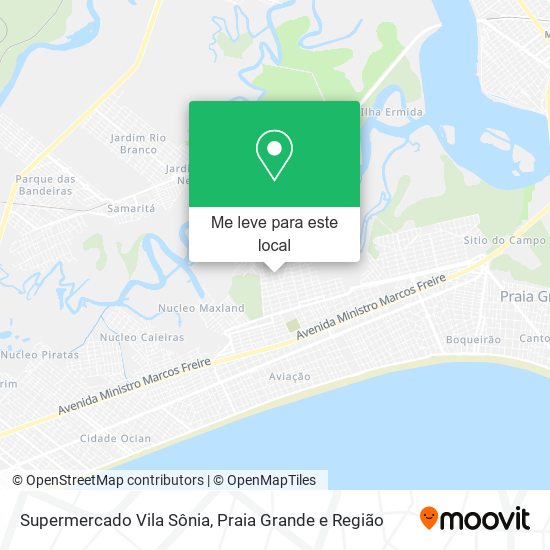 Supermercado Vila Sônia mapa