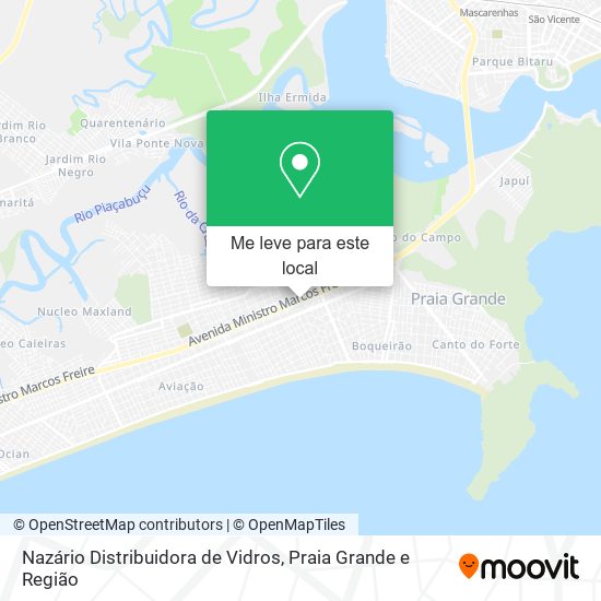 Nazário Distribuidora de Vidros mapa