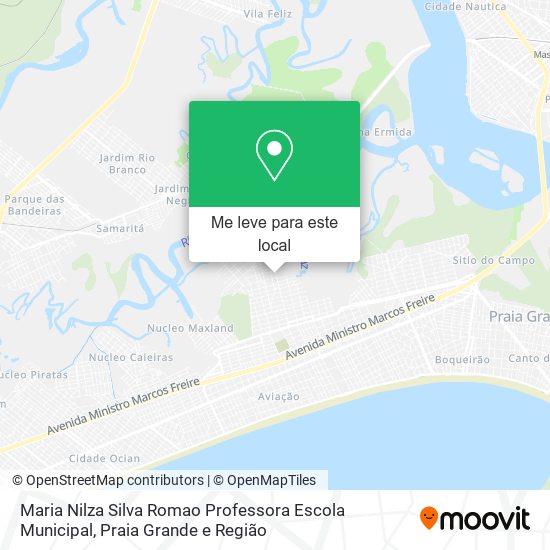 Maria Nilza Silva Romao Professora Escola Municipal mapa