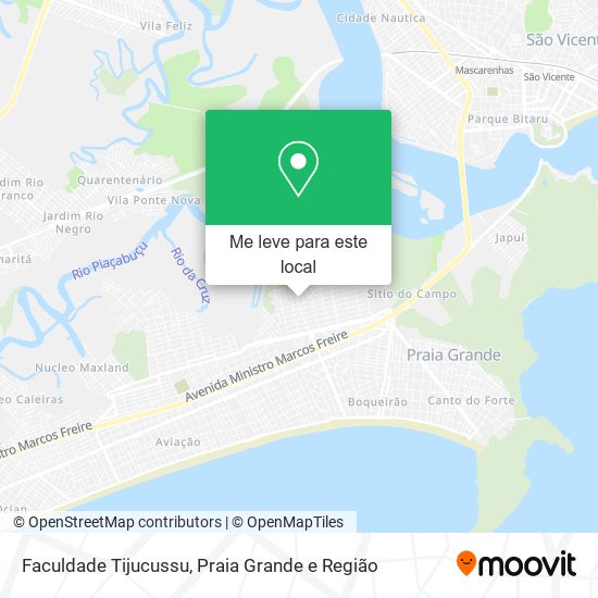 Faculdade Tijucussu mapa