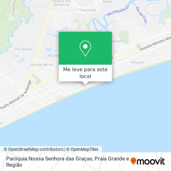 Paróquia Nossa Senhora das Graças mapa