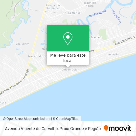 Avenida Vicente de Carvalho mapa