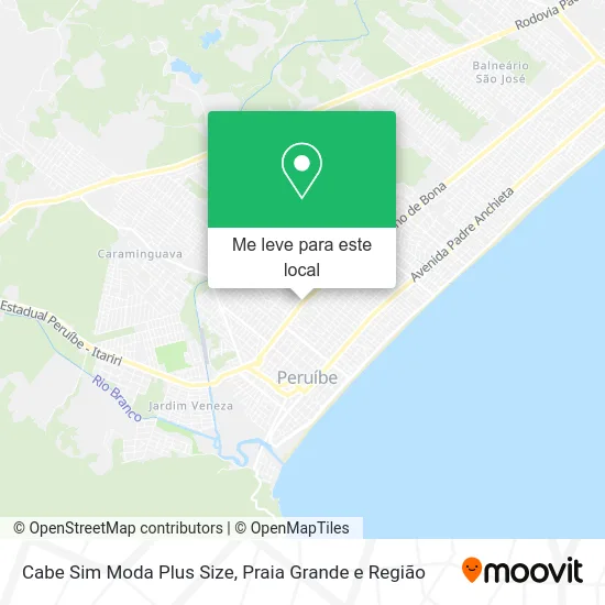 Cabe Sim Moda Plus Size mapa
