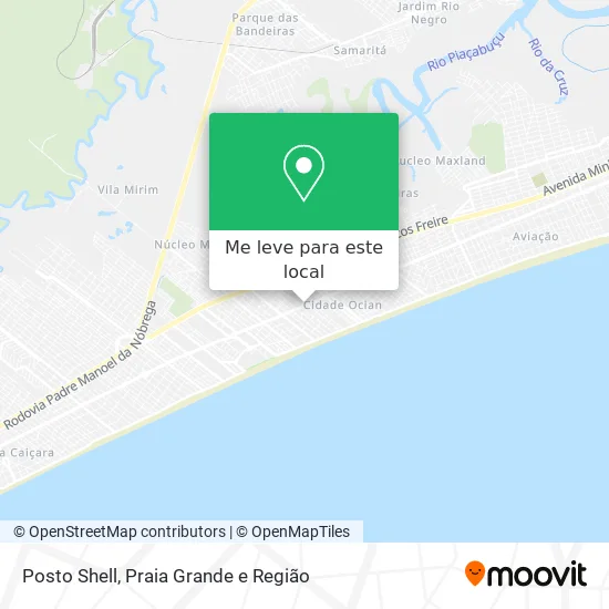 Posto Shell mapa