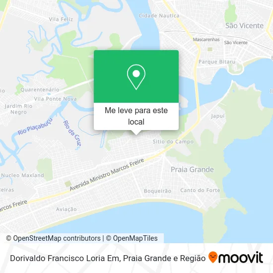 Dorivaldo Francisco Loria Em mapa