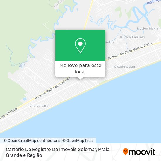 Cartório De Registro De Imóveis Solemar mapa