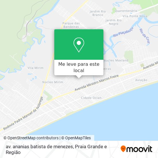 av. ananias batista de menezes mapa