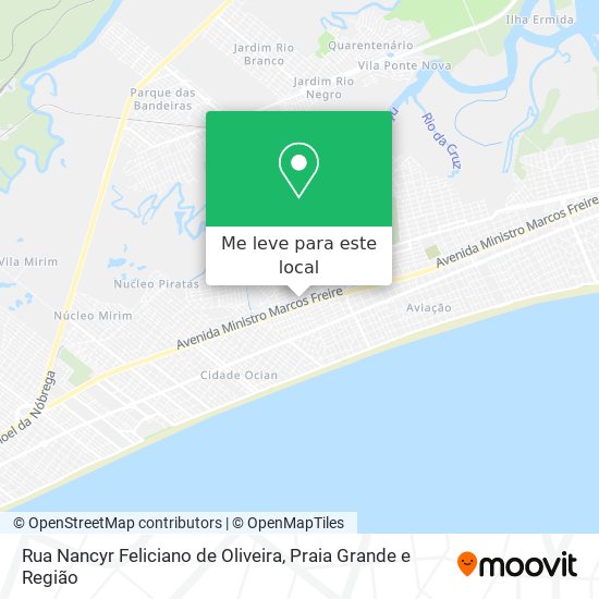 Rua Nancyr Feliciano de Oliveira mapa